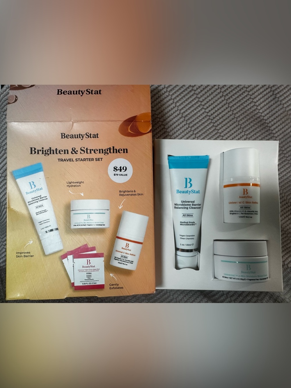BeautyStat Cleanser & Travel Set